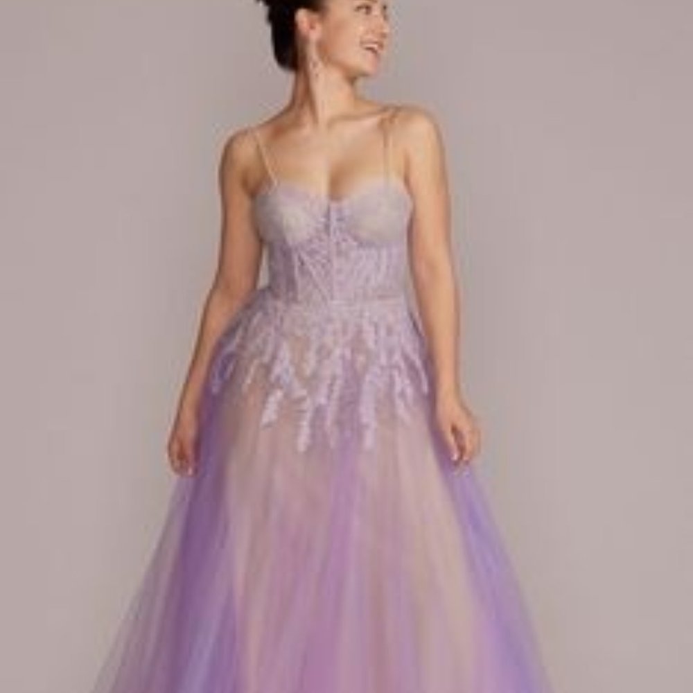 Jules and Cleo Purple Tulle Prom Dress sz 6